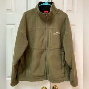 SquawValley Clothing Co. coat. Lg Brushed OliveGreen zip. Snowboarding or winter